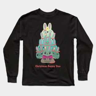 Christmas Bunny Tree Long Sleeve T-Shirt